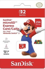 SanDisk microSD Express 256GB Card for Nintendo Switch 2 New