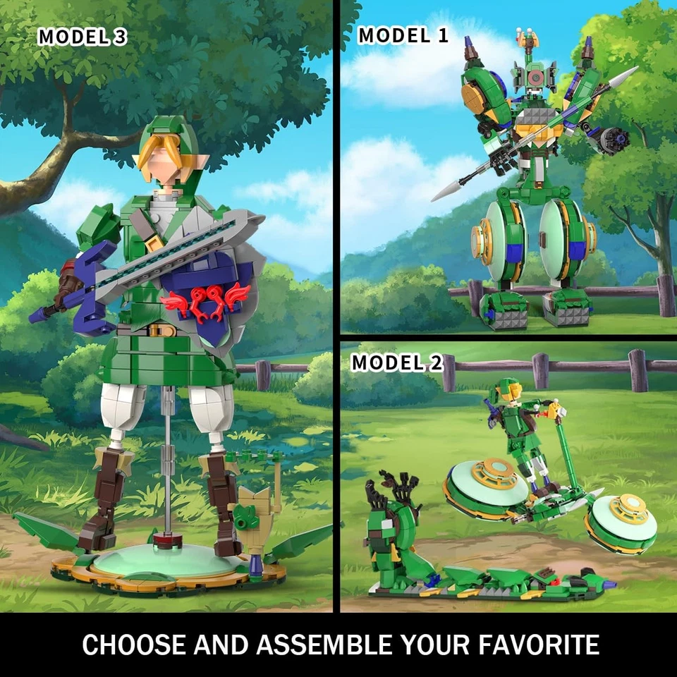 3 in 1 BOTW Building Set, Transforms to 3 Different Figures- from Link Holdin... - Image 2 of 4