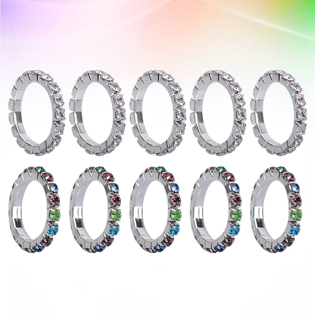 10 Pcs Dehnbare Ringe Für Frauen Zehenringe Damen Schmuck Stilvolle