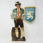 Vintage Lowenbrau Beer German Lederhosen Vacuform Plastic Advertising Sign
