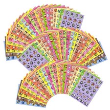 Scratch  Sniff Stickers - 1728 Pieces, 24 Scents, 72 Sheets, Kids Crafts, Party