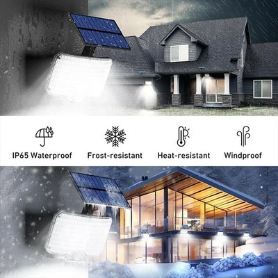 Solar Sicherheitsleuchten LED Bewegungsmelder Flutlicht wasserdicht außen