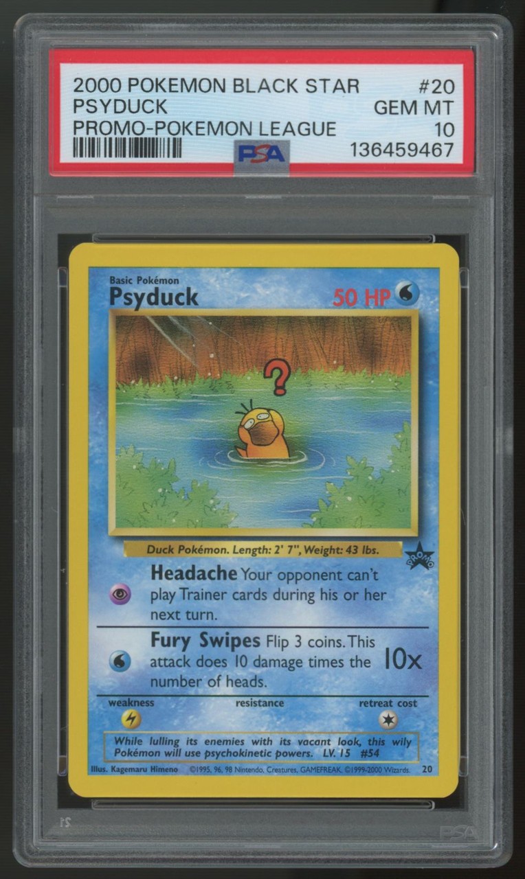 2000 Pokemon Psyduck Pokemon League Promo #20 PSA 10