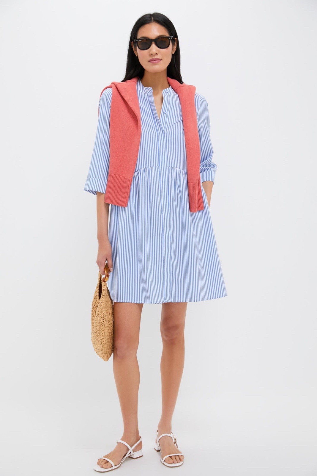 Tuckernuck Blue Stripe Royal Stripe Dress $148, sz L, EUC, still on website