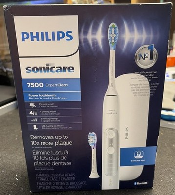 Philips Sonicare ExpertClean 7500 Sonic Electric Toothbrush-White Unopened Box