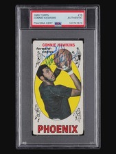 Connie Hawkins Signed 1969-70 Topps #15 (RC) PSA. Vintage Signature !