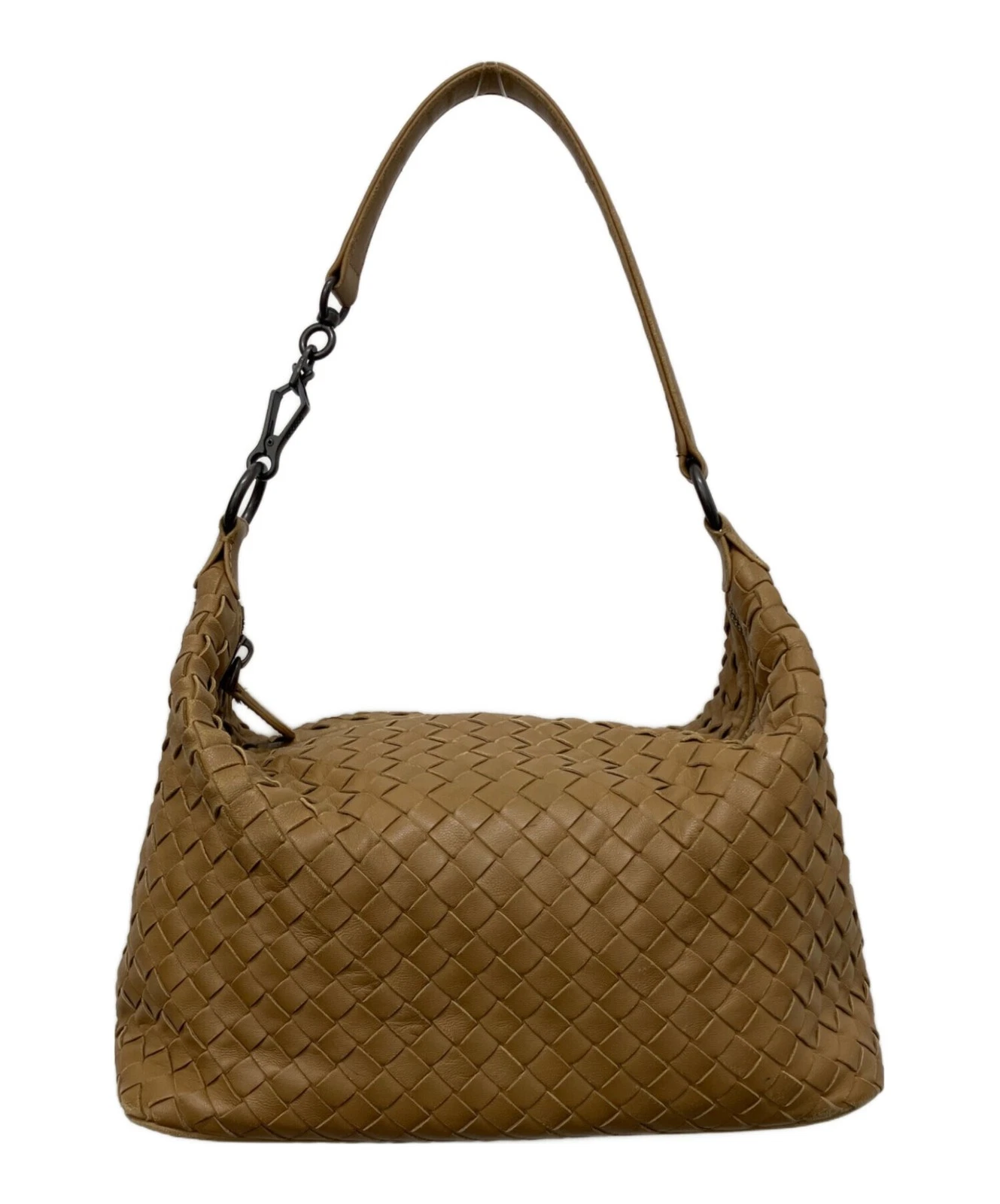 Bottega Veneta — BOTTEGA VENETA Intrecciato Brown Shoulder Bag #TFB3856