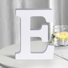 White Wooden Letters 8 Inch for Wall Decor,Large Unfinished Wood Letters for Hom
