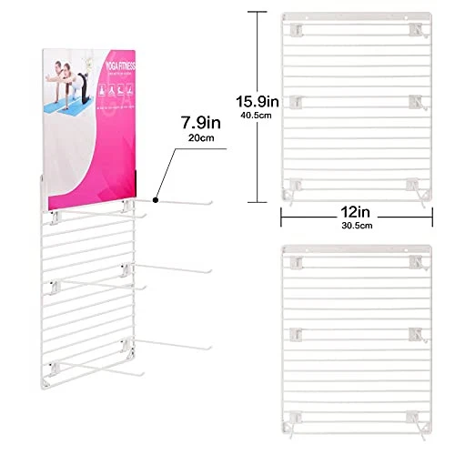 Yoga Mat Rack Wall Mount Foam Roller Storage Gym Organizer Yoga Mats Holder Yoga Mat Rack Wall Mount Foam Roller Storage Gym Organizer Yoga Mats Holder