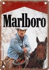 Vintage Marlboro Cigarettes Tobacco Tin Metal Signs Home Décor 8x12