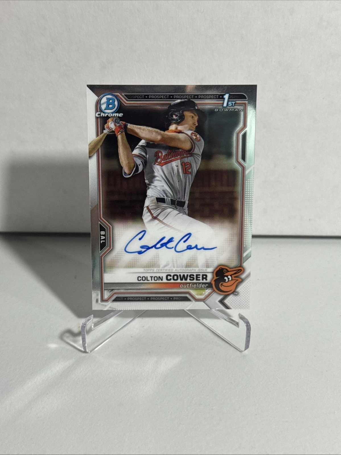 2021 Bowman Chrome Colton Cowser Auto #CDA-CC 1st Bowman