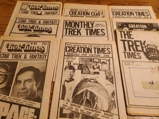 Vintage Trek Times And Creation Time Magazines 1970s.