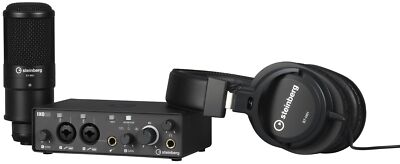 Steinberg IXO22-R-PACK 2-In/2-Out USB Audio Interface, Mic, Stand and Pop Screen