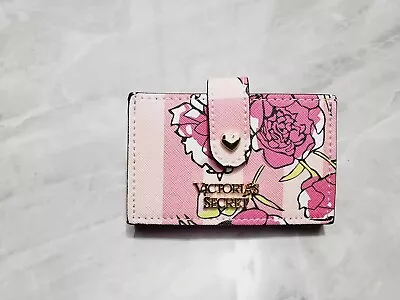 Kopen Victoria's Secret Pink Stripe VS Card Holder Coin Purse Multilayer Business Card