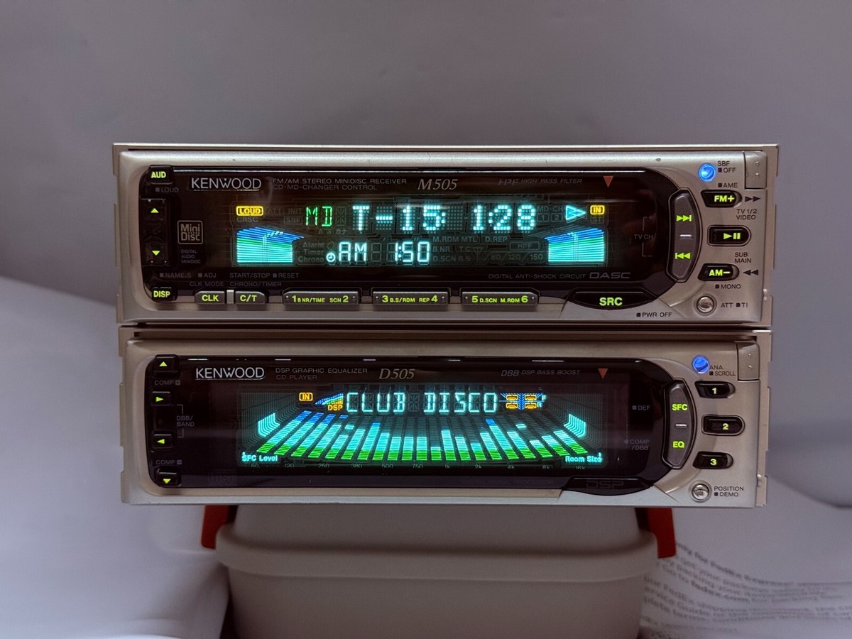 ケンウッド「D505・CDプレイヤー」とジャンク「M505・MDプレイヤー」 Yahoo!オークション - ケンウッド KENWOOD D505 M505 CD MD ジャンク