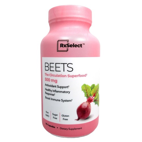 Rx Select Beets 500mg Circulation Superfood 90 Capsules 05/2026 eBay