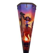 Schultüte große Zuckertüte SPIRIT UNTAMED Pferde 6-eckig 85 cm + Borte & Perlen