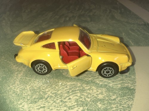 VTG 3 Majorette Saab Turbo YELLOW TINT Morgan Porsche Turbo(France) - Picture 12 of 18