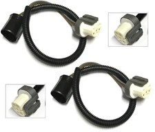 Extension Wire Ceramic 9007 HB5 Two Harness Head Light Replacement Plug Socket