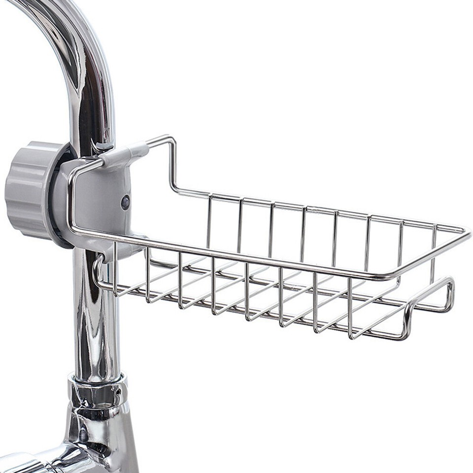 Home Kitchen & Bathroom Faucet Sink Sponge Hanging Tap Storage Holder ...