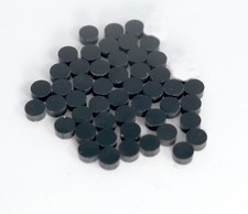 Inlay Set 5mm Dots Black Acrylic 50 pieces fo...