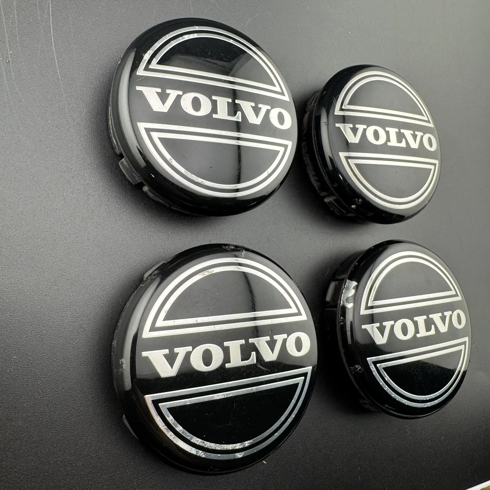 Set Of 4 VOLVO S60 V60 XC60 XC90 CENTER CAPS WHEEL COVERS p/n 3546923 2.5inch - Image 4 of 4
