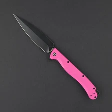 Daggerr Knives Folding Knife 5 False Edge 8Cr14MoV Steel Dagger Blade FRN Handle