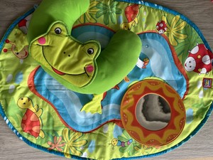frog tummy time mat
