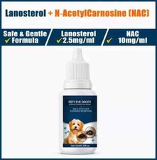 Lanosterol  NAC Dog/Cat Eye drops - Cataracts, Dry Eyes, Tearing, Lubricating