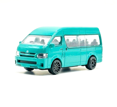 Voiture Miniature Toyota Hiace Van Tiny - Échelle 1:64, Vert Bleu E-print - Neuf En Boîte