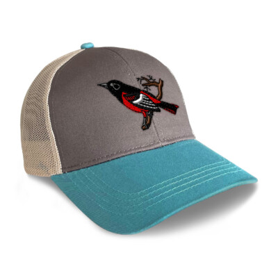 Trucker Hat for Men & Women Animal Bird Wildlife Baltimore Oriole Cotton