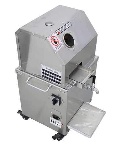 Exprimidor extractor de caña de azúcar eléctrico vertical de 110 V máquina de prensa 3 rodillos - Imagen 7 de 9