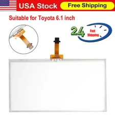 Touch screen Glass Digitizer For TOYOTA Camry 2014 - 2016 Radio 6.1" 12-pin #OEM