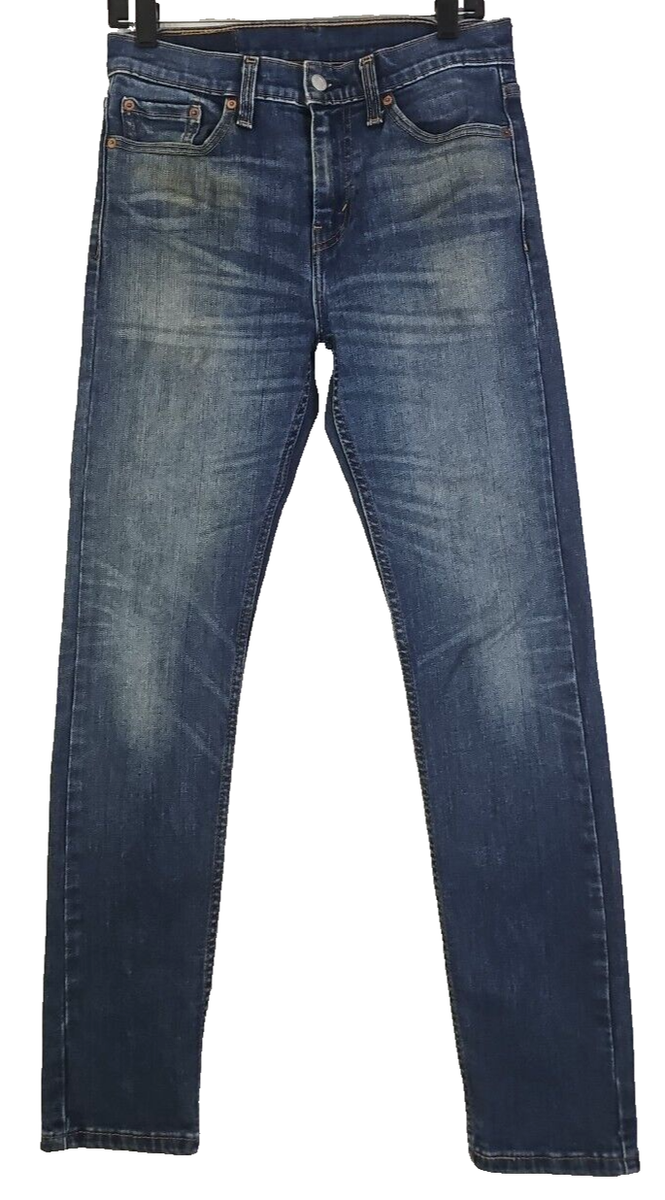 Levi's 510 ~Men's Size 29×32~ Blue Denim Skinny Jeans Cotton Blend