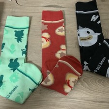 Nintendo Animal Crossing Crew Socks - 3 Pair Size 10-13 AS SHOWN