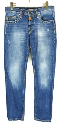 CIPO & BAXX C-688 Jeans Herren Whiskers W30 L32 Knopf