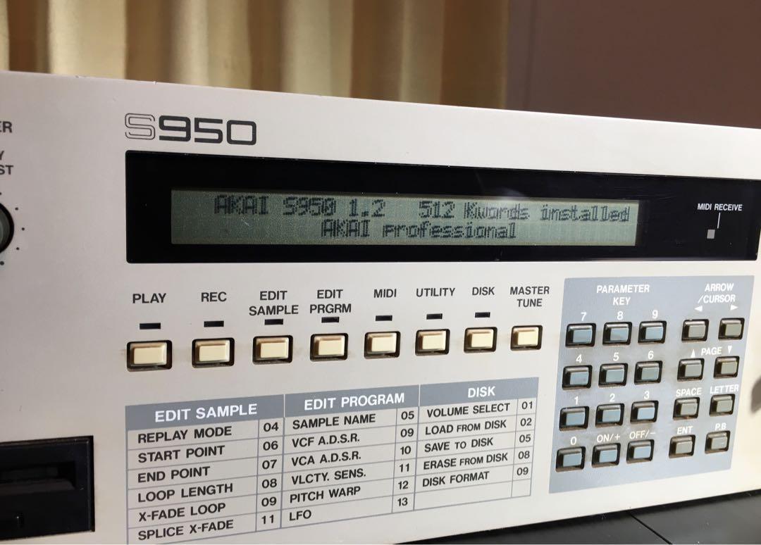 Akai s950 MIDIデジタルサンプラー Akai S950 Mini Digital Sampler Vintage Rare S-950– Retro