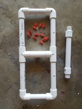 Clone Machine Kit Bucket Manifold Hydroponic w/ Riser 10 EZ 360 Jets Sprayer 