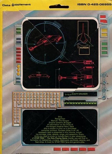 SHIP RECOGNITION MANUAL THE KLINGON EMPIRE IN FOLDER VGC! 2301 Star Trek The RPG - Picture 4 of 4