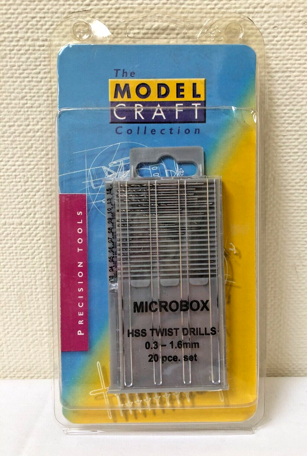 Micro Drill Bit Set 20 Piece 0.3 to 1.6mm (PDR4001) [HM]