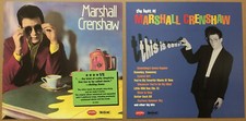 MARSHALL CRENSHAW Rare 2000 DOUBLE SIDED PROMO POSTER FLAT of Easy CD MINT 12x12