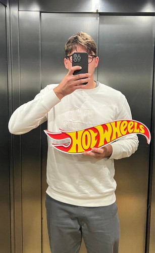 Hot Wheels insegna luminosa targa Burago lighted sign logo cars collection - Foto 5 di 12