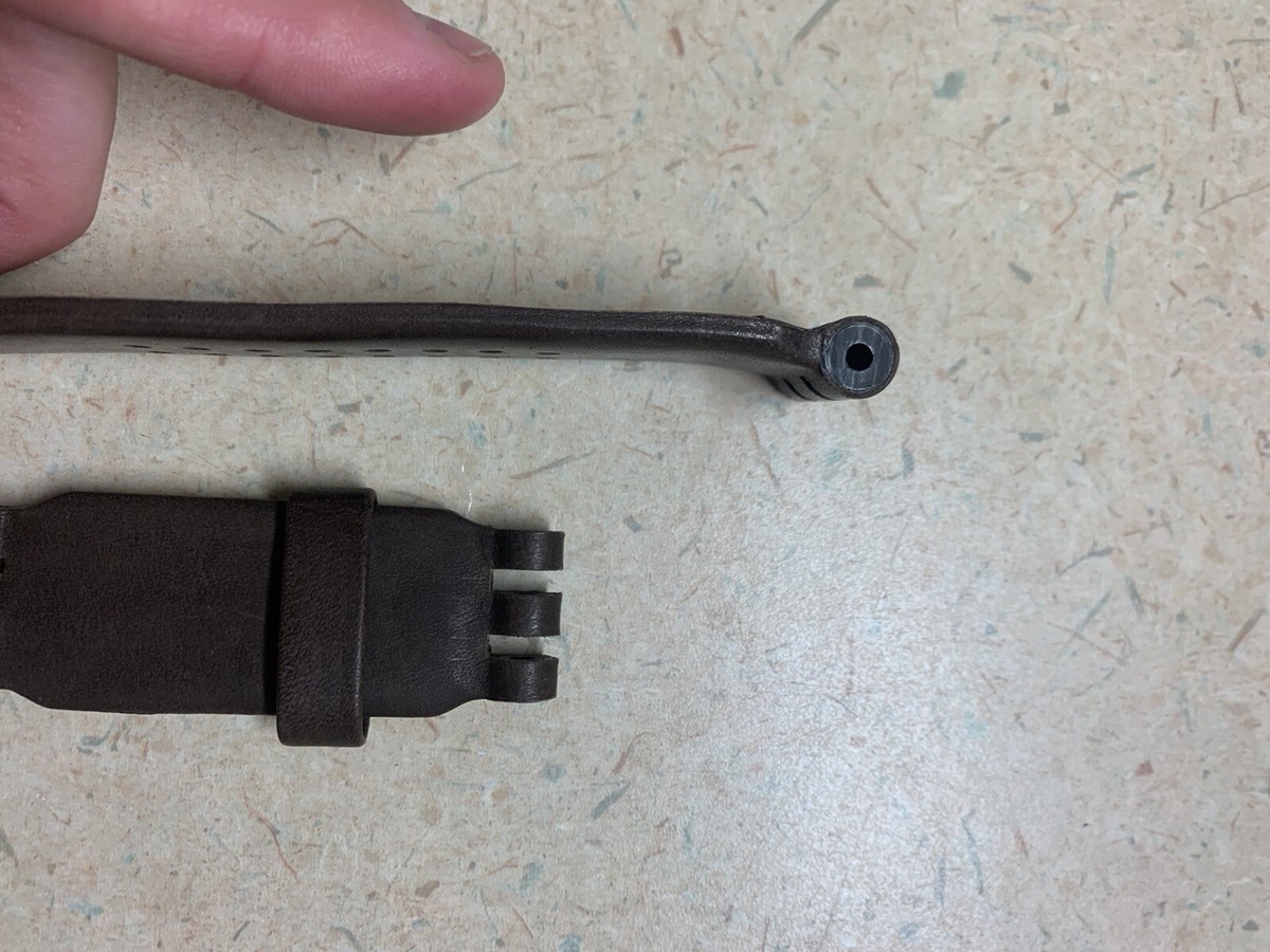 Oakley Minute Machine OEM Brown Leather Band Replacement Aftermarket minute machine/time tank watch straps bands main image 4