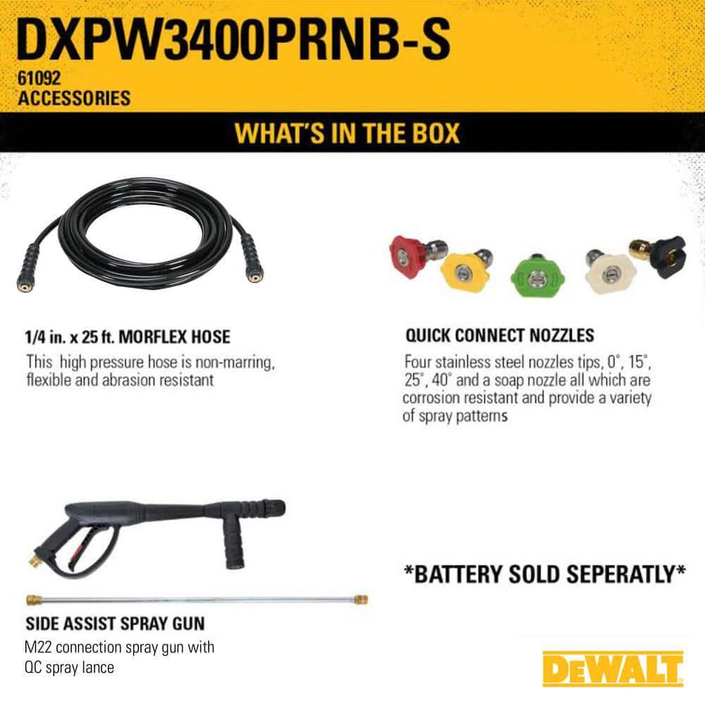 DEWALT Gas PressuReady Pressure Washer 3400 PSI 2.5 GPM w/ 20V/60V Compatible 636893405365 eBay