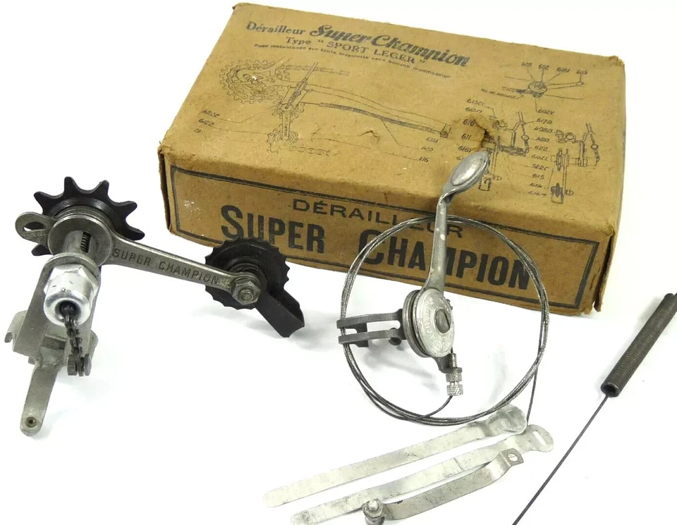 Новый из старых запасов винтажный кабель переключателя передач 1940-50-х годов Super Champion Oscar Egg для дорожного велосипеда - Изображение 2 из 4