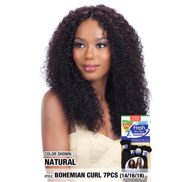 Model Model Fresh Wet & Wavy Virgin Remy 100% Human Hair Bohemian Curl