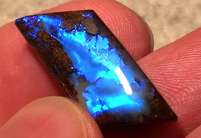  GEM- Class Boulderopal -Top Stein - 19,3ct. Brillanz 5+, mit Video 