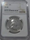 1962 NGC PF68 Proof Franklin Half Dollar 50c 90% Silver White Label
