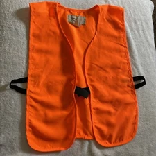 Blaze Orange Hunter Safety Vest High Visibility One Size Fits All Polyester