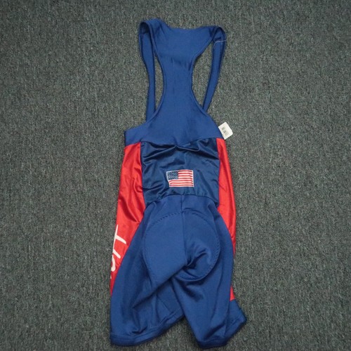 VINTAGE Performance Bibshort Large Blue Red US National Cycling Team USA NWT - Picture 6 of 8